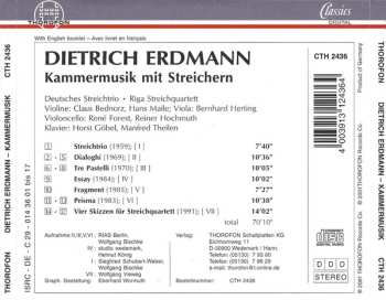 CD Dietrich Erdmann: Kammermusik Mit Streichern
