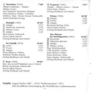 CD Dietrich Erdmann: Kammermusik Mit Streichern