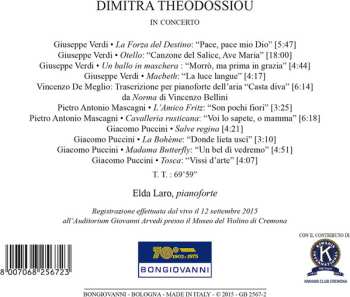 CD Dimitra Theodossiou: In Concerto