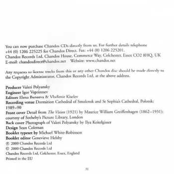 CD The Russian State Symphony Cappella: Sacred Concertos, Volume Two