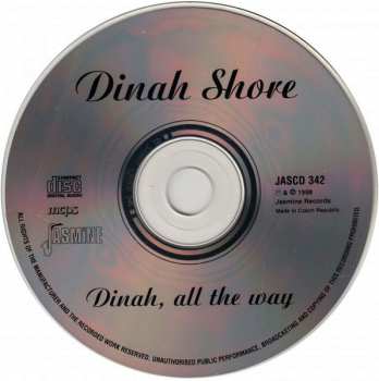 CD Dinah Shore: Dinah, All The Way