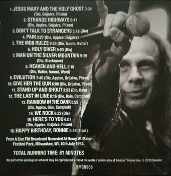 CD Dio: Ronnie's Birthday Show