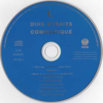 CD Dire Straits: Communiqué