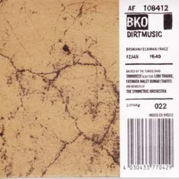 CD/DVD Dirtmusic: BKO
