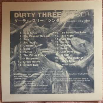 CD Dirty Three: Cinder
