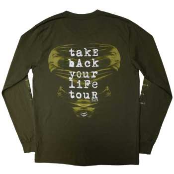 Mercancía Disturbed: Disturbed Unisex Long Sleeve T-shirt: European Tour '23 Take Back (back Print & Ex-tour) (small) S