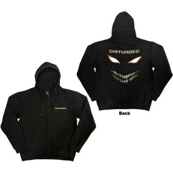 Mercancía Disturbed: Disturbed Unisex Zipped Hoodie: The Face (back Print) (small) S