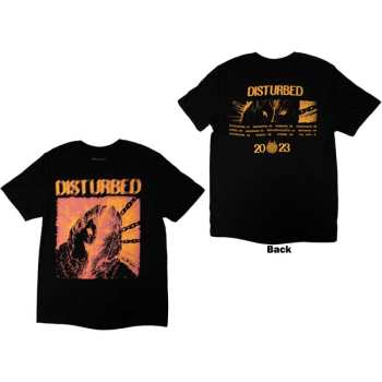 Mercancía Disturbed: Disturbed Unisex T-shirt: European Tour '23 Split Face (back Print & Ex-tour) (small) S