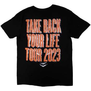 Mercancía Disturbed: Disturbed Unisex T-shirt: European Tour '23 Take Back (back Print & Ex-tour) (large) L