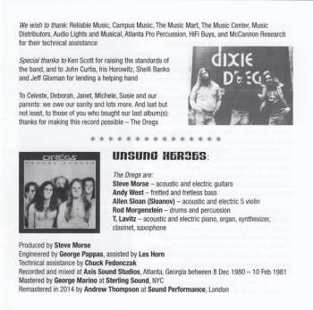2CD Dixie Dregs: Dregs Of The Earth / Unsung Heroes / Industry Standard