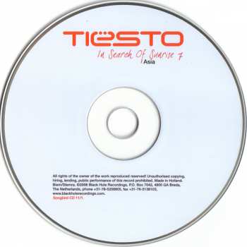 2CD DJ Tiësto: In Search Of Sunrise 7: Asia