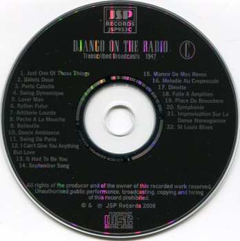 5CD/Caja Django Reinhardt: Django On The Radio (Transcribed Broadcasts From The Greatest Jazz Guitarist Of His Era)