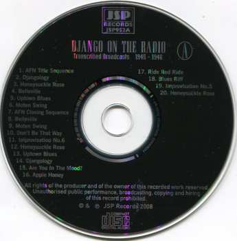 5CD/Caja Django Reinhardt: Django On The Radio (Transcribed Broadcasts From The Greatest Jazz Guitarist Of His Era)