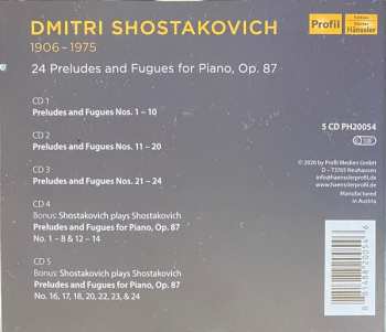5CD/Caja Dmitri Shostakovich: 24 Preludes And Fugues For Piano, Op. 87