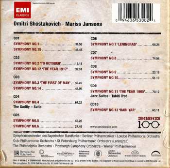 10CD/Caja Dmitri Shostakovich: The Complete Symphonies - Sämtliche Symphonien - L'Intégrale Des Symphonies