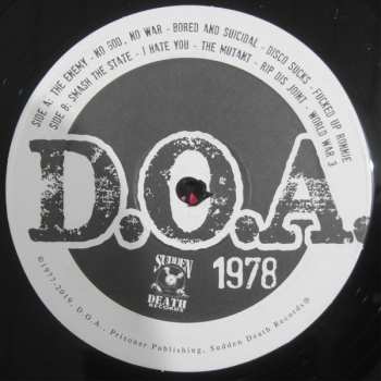 2LP D.O.A.: 1978