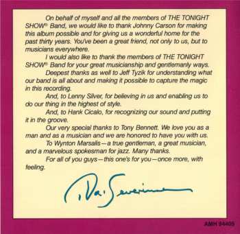 CD Doc Severinsen: Once More... With Feeling!