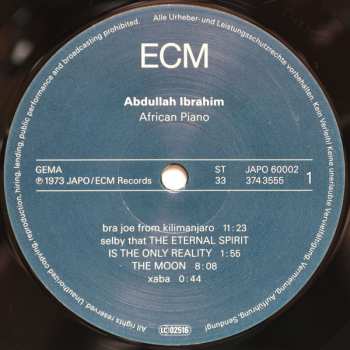 LP Dollar Brand: African Piano