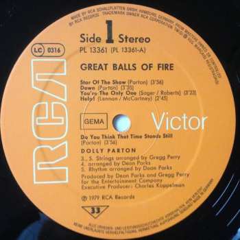 LP Dolly Parton: Great Balls Of Fire