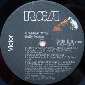 LP Dolly Parton: Greatest Hits