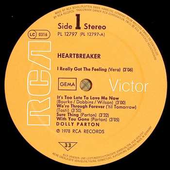 LP Dolly Parton: Heartbreaker