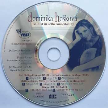 CD Carl Philipp Emanuel Bach: Cello Concerto In A Major / Cello Concerto In G Minor / Jaqueline's Tears / Harmony Of Evening