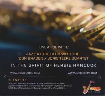 CD Don Braden / Joris Teepe Quartet: In The Spirit Of Herbie Hancock (Live At 'De Witte')