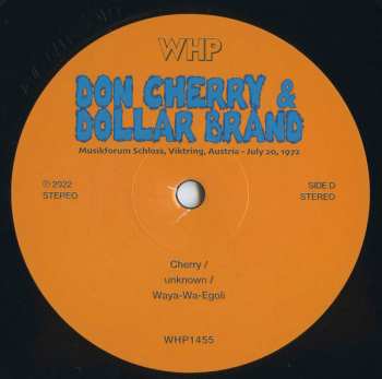 2LP Don Cherry: Musikforum Schloss, Viktring, Austria – July 20, 1972