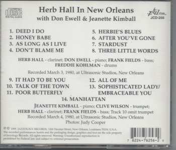 CD Don Ewell: Herb Hall In New Orleans With Don Ewell & Jeanette Kimball