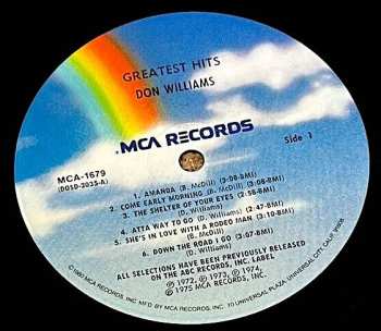 LP Don Williams: Greatest Hits
