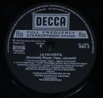 3LP/Caja Ileana Cotrubas: La Favorita