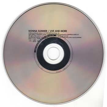 CD Donna Summer: Live And More LTD