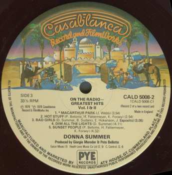 2LP Donna Summer: On The Radio - Greatest Hits Volumes I & II