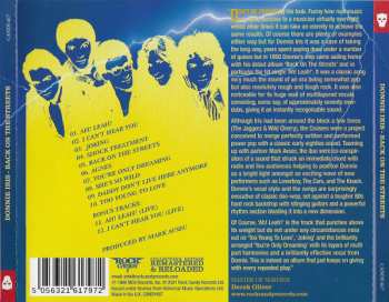 CD Donnie Iris: Back On The Streets