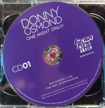 2CD Donny Osmond: One Night Only!