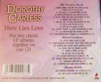 CD Dorothy Carless: Here Lies Love