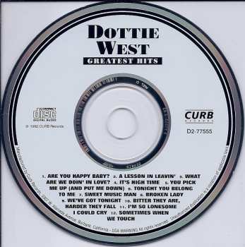 CD Dottie West: Greatest Hits