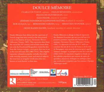 CD Doulce Mémoire: L'amour De Moy
