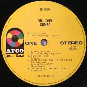 LP Dr. John: Dr. John's Gumbo LTD