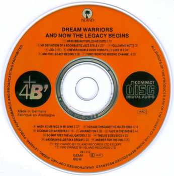 CD Dream Warriors: And Now The Legacy Begins