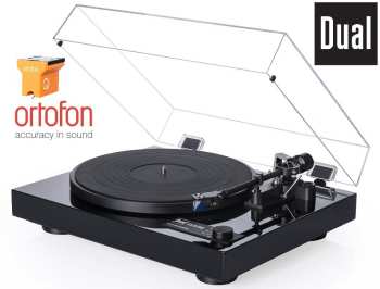 Técnica de áudio DUAL CS 618Q High End Černý Piano lak + Ortofon QUINTET BRONZE (MC)