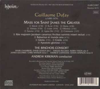 CD Guillaume Dufay: Music For St James The Greater LTD