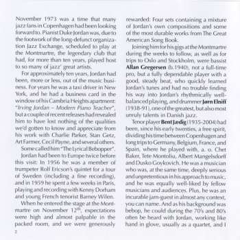 CD Duke Jordan: Montmartre 73