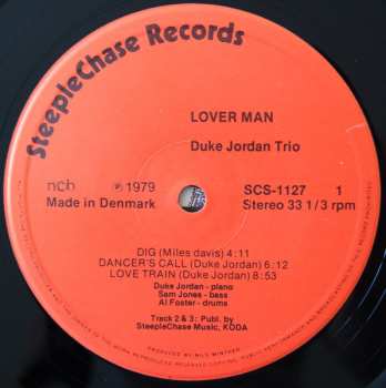 LP Duke Jordan Trio: Lover Man