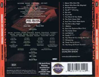 CD Duncan Sheik: Spring Awakening: A New Musical