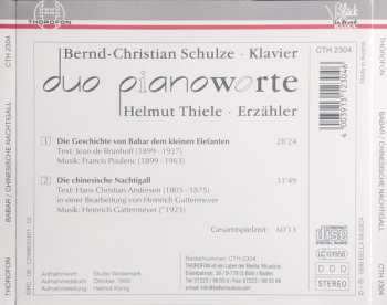 CD Francis Poulenc: Die Geschichte von Babar Dem Kleinen Elefanten / Die Chinesische Nachtigall