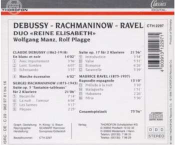 CD Wolfgang Manz: Debussy - Rachmaninov - Ravel