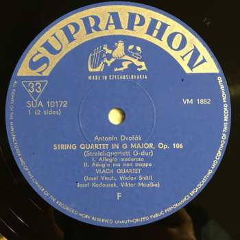 LP Antonín Dvořák: String Quartet In G Major, Op. 106