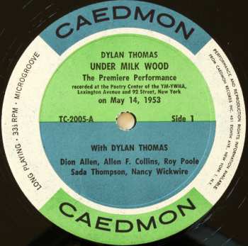 2LP Dylan Thomas: Dylan Thomas Narrating Under Milkwood