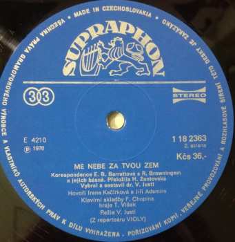 LP Irena Kačírková: Mé Nebe Za Tvou Zem  